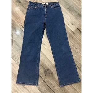 Levis 512 Perfectly Slimming Bootcut Jeans Dark Wash Denim Womens Size 14M